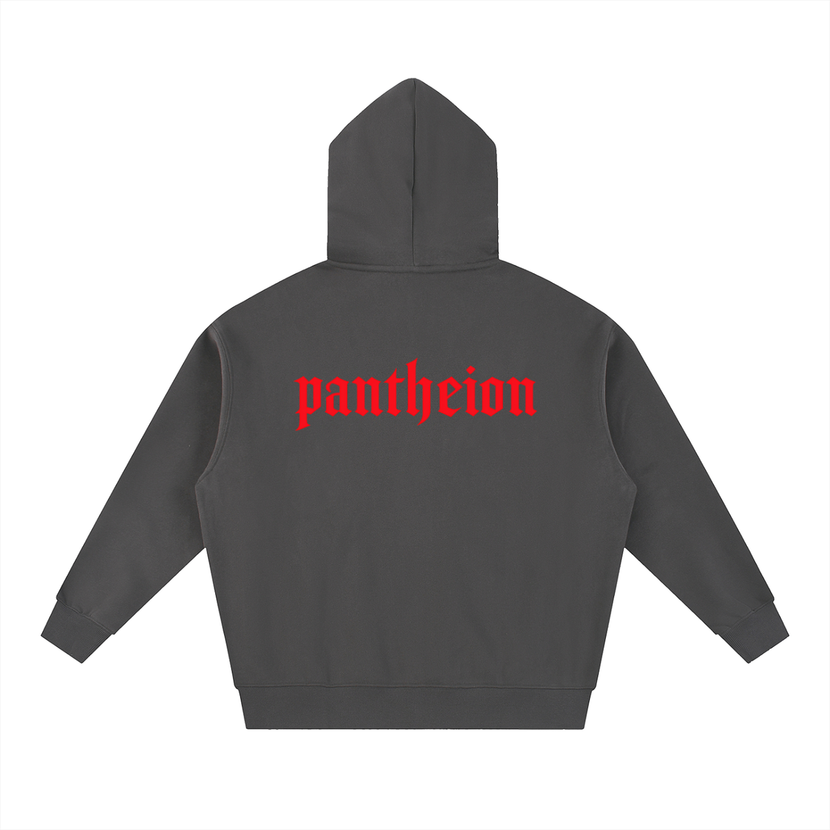 Pantheion Essential Zip-Up Oversized Fleece Boxy Hoodie