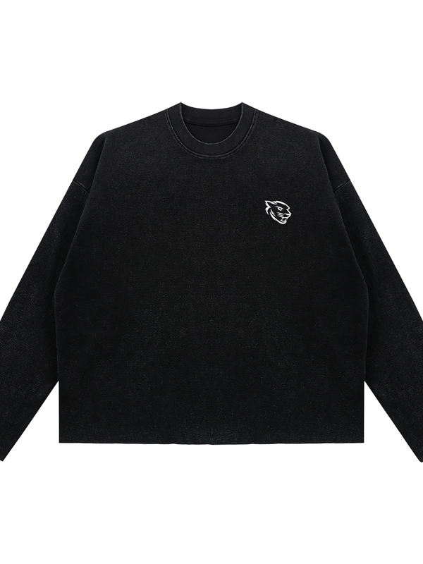 Unisex Boxy Waffle Raw Edge Tee