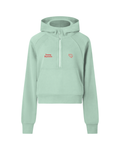 Essential Cropped Half-Zip Hoodie
