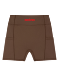 Pantheion Women's Performance High-Waist Pocket Biker Shorts