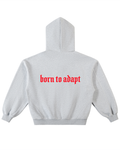 Pantheion BRN 2 ADAPT Stitched Boxy Fleece Zip Hoodie