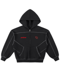 Pantheion BRN 2 ADAPT Stitched Boxy Fleece Zip Hoodie