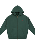 Pantheion Essential Zip-Up Oversized Fleece Boxy Hoodie
