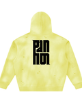 Unisex Sunfade Frayed Fleece Hoodie