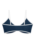 Women's Color Block Ruched V-Neck Sports Bra