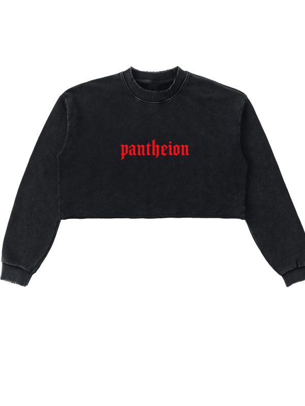 Pantheion SNWED Raw Cropped Sweatshirt