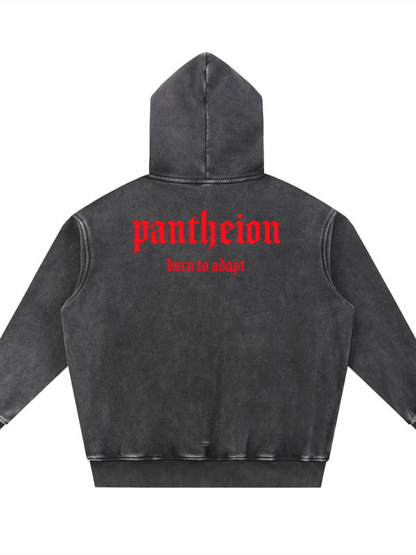 Pantheion BRN 2 ADAPT Snow Wash Oversize Hoodie
