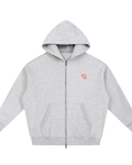 Pantheion Essential Zip-Up Oversized Fleece Boxy Hoodie