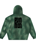 Unisex Sunfade Frayed Fleece Hoodie