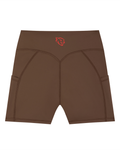 Pantheion Women's Performance High-Waist Pocket Biker Shorts