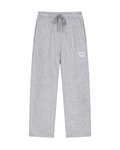 Solid Color Straight-Leg Sweatpants