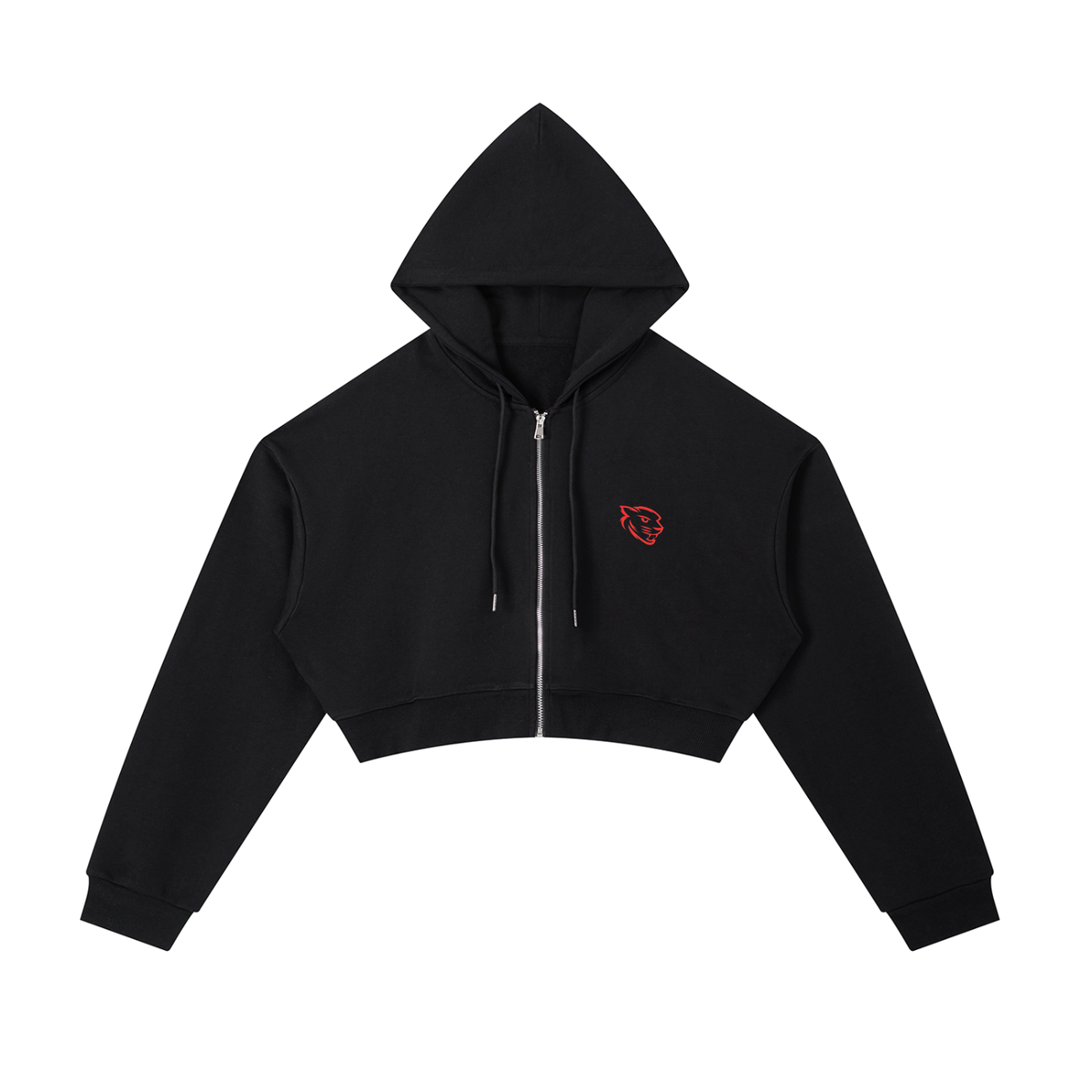 Pantheion Essential Cropped Zip-Up Hoodie