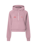 Essential Cropped Half-Zip Hoodie