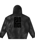 Unisex Sunfade Frayed Fleece Hoodie