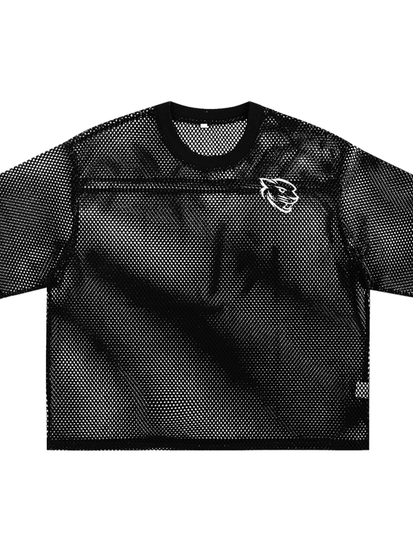 See-through Boxy Net Tee