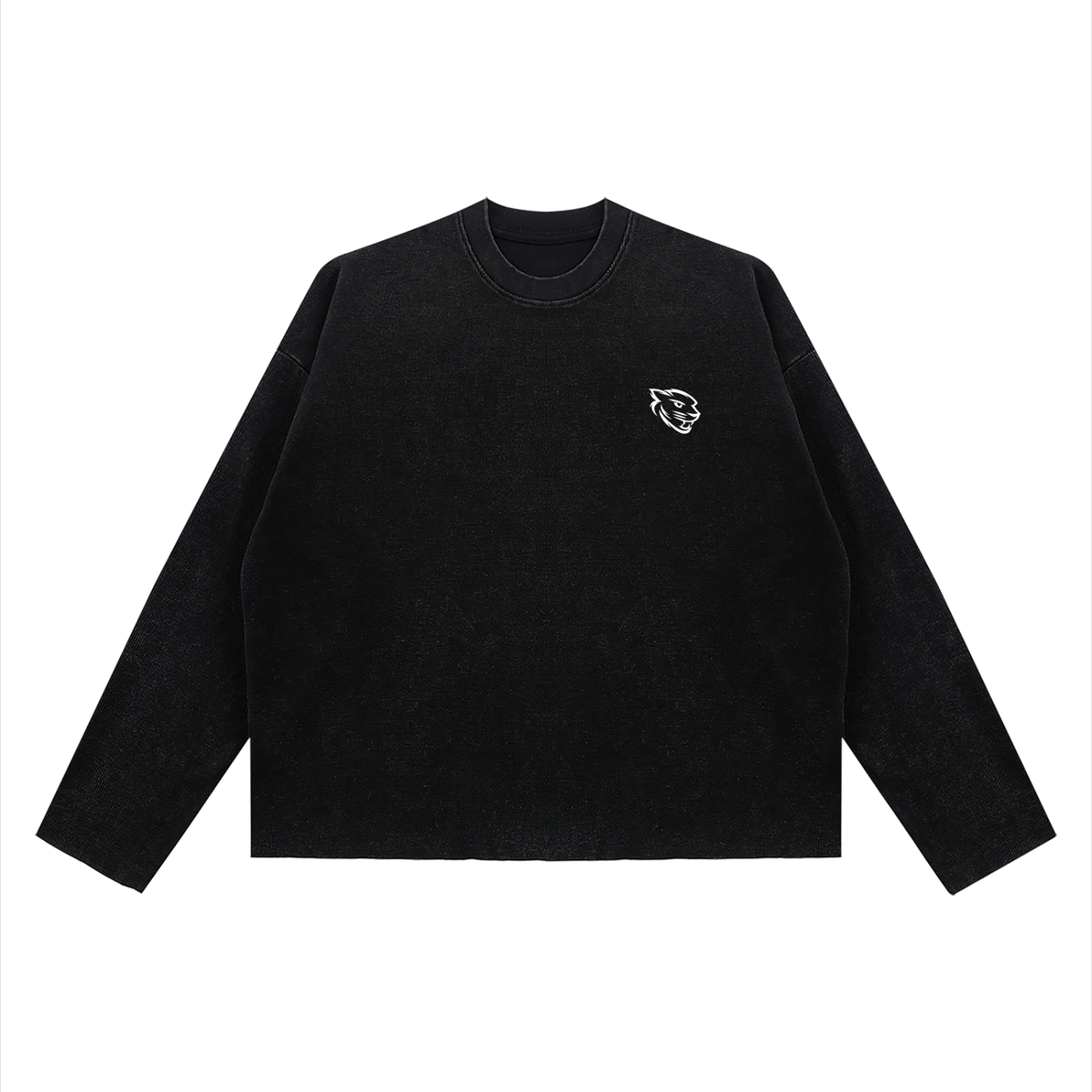 Unisex Boxy  Waffle Raw Edge Tee