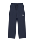 Solid Color Straight-Leg Sweatpants