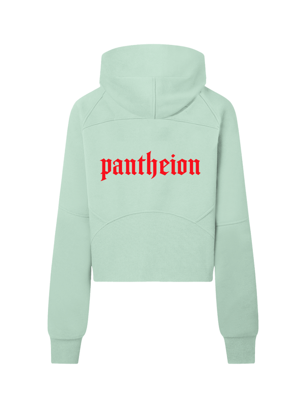 Essential Cropped Half-Zip Hoodie