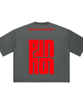 Unisex Boxy Mesh Crewneck T-Shirt