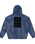 Unisex Sunfade Frayed Fleece Hoodie