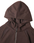 Essential Cropped Half-Zip Hoodie